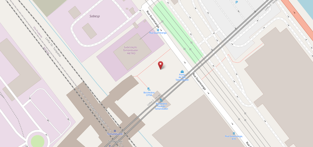 Imagem mapa_Metrô - Urbanização da Estação Tamanduatei