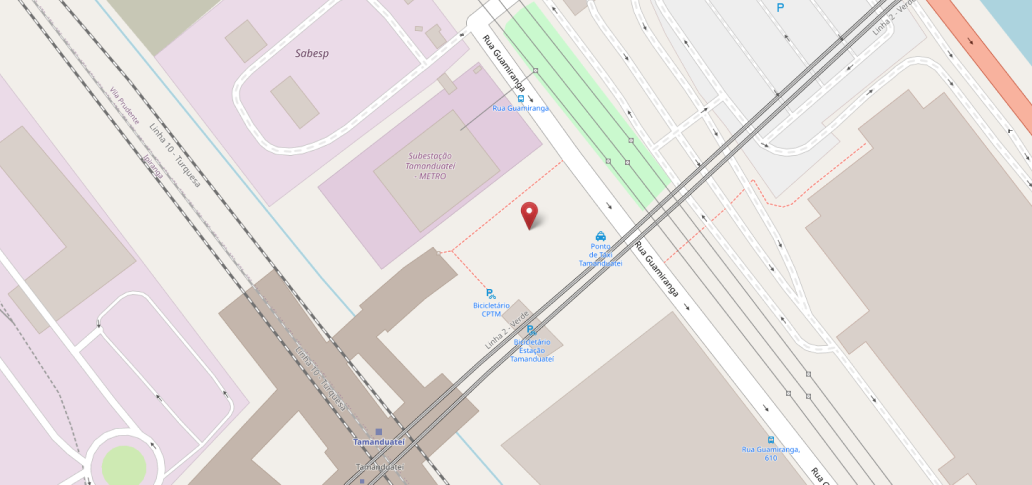 Imagem mapa_Metrô - Urbanização da Estação Tamanduatei